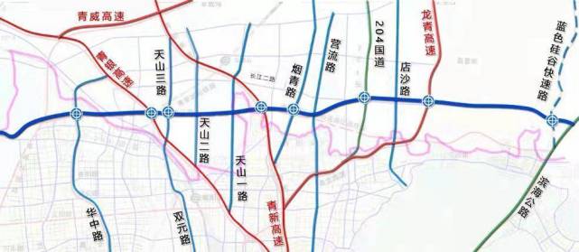 藍(lán)谷至膠東機(jī)場(chǎng)快速通道即墨城陽(yáng)段通過(guò)專家審查，力爭(zhēng)年內(nèi)盡早開建